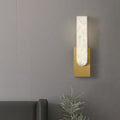 Oval Copper Marble Bedroom Wall Lamp
