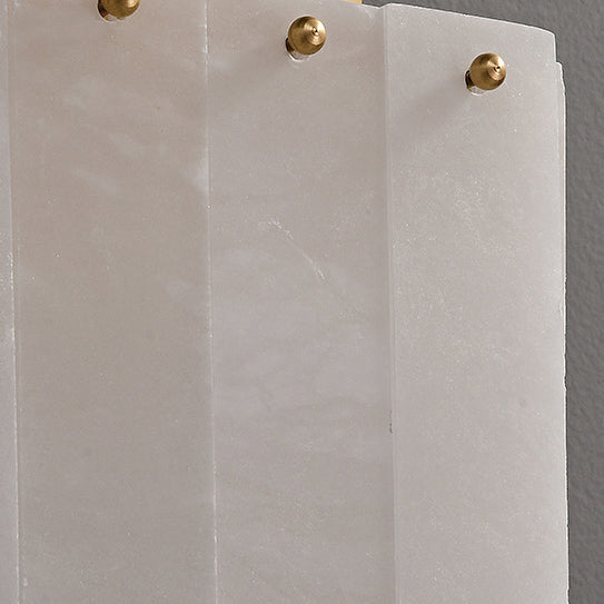 Cube Copper Marble Bedroom Wall Lamp