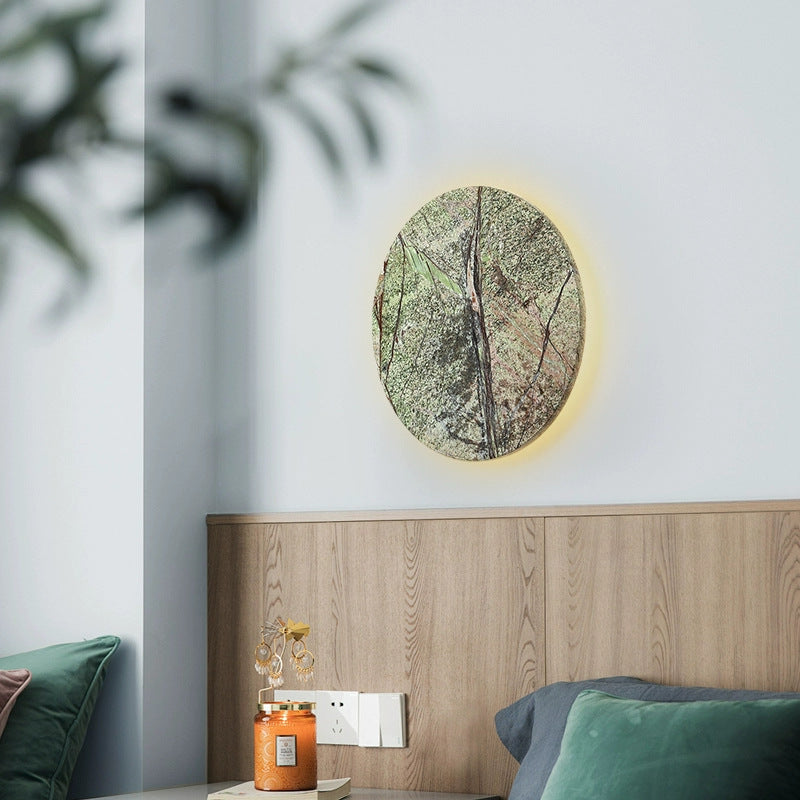 Shabby Chic Round Marble Wall Lamp