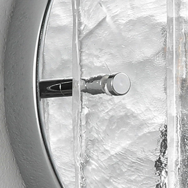 Ice Round Metal Glass Wall Lamp