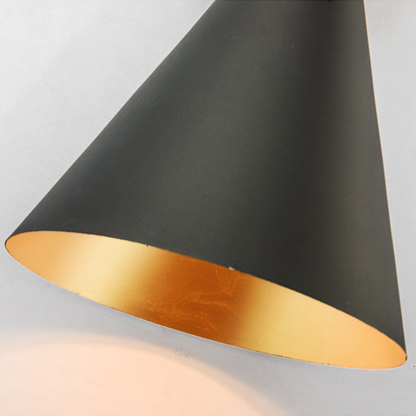 Eclectic Cone Metal Hallway 2-Light Wall Lamp