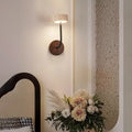 Round Yellow Travertine Solid Wall Lamp