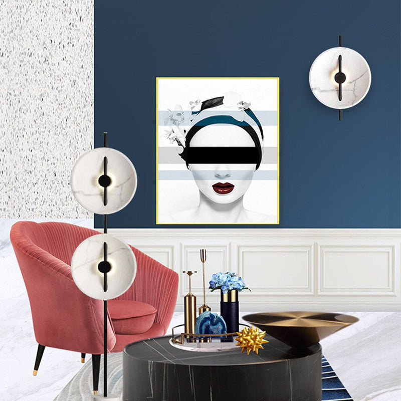 Abstract Design Round Resin Wall Lamp
