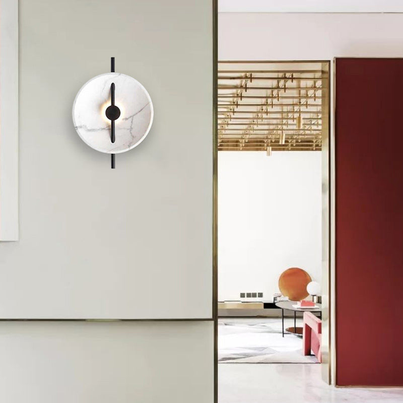 Abstract Design Round Resin Wall Lamp
