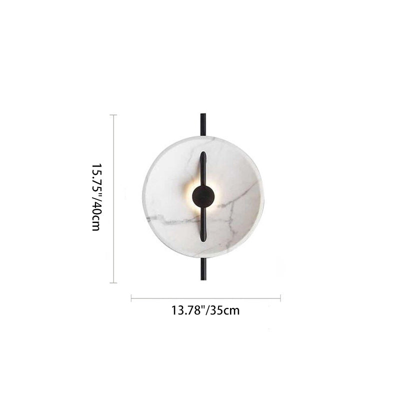Abstract Design Round Resin Wall Lamp