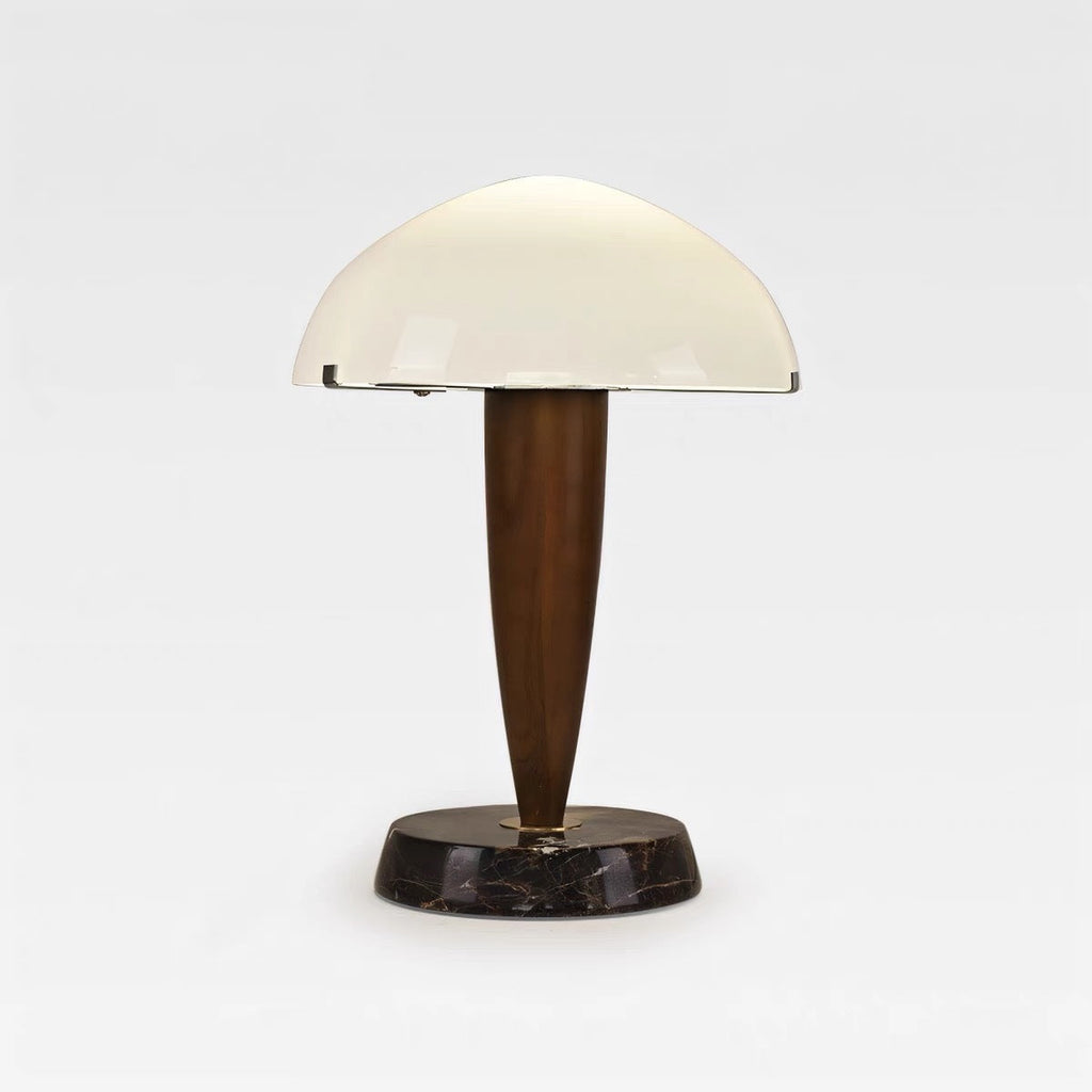Wood Grain Mushroom-shaped Marble Table Lamp