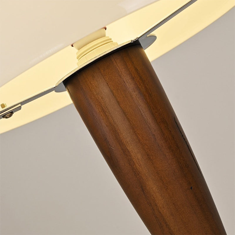 Wood Grain Mushroom-shaped Marble Table Lamp