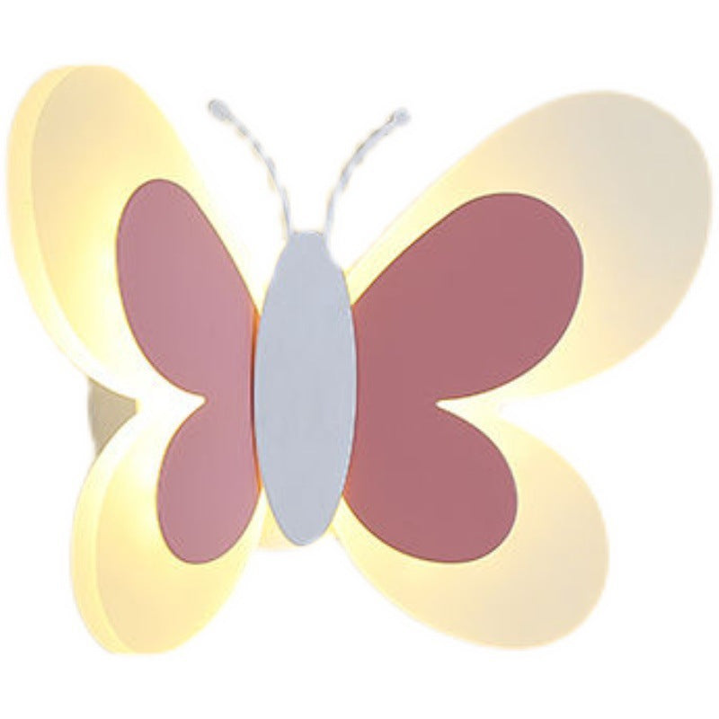Cozy Butterfly Iron Acrylic Wall Lamp