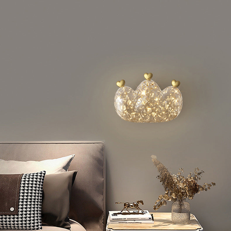 Cozy Crown Love Copper Wall Lamp