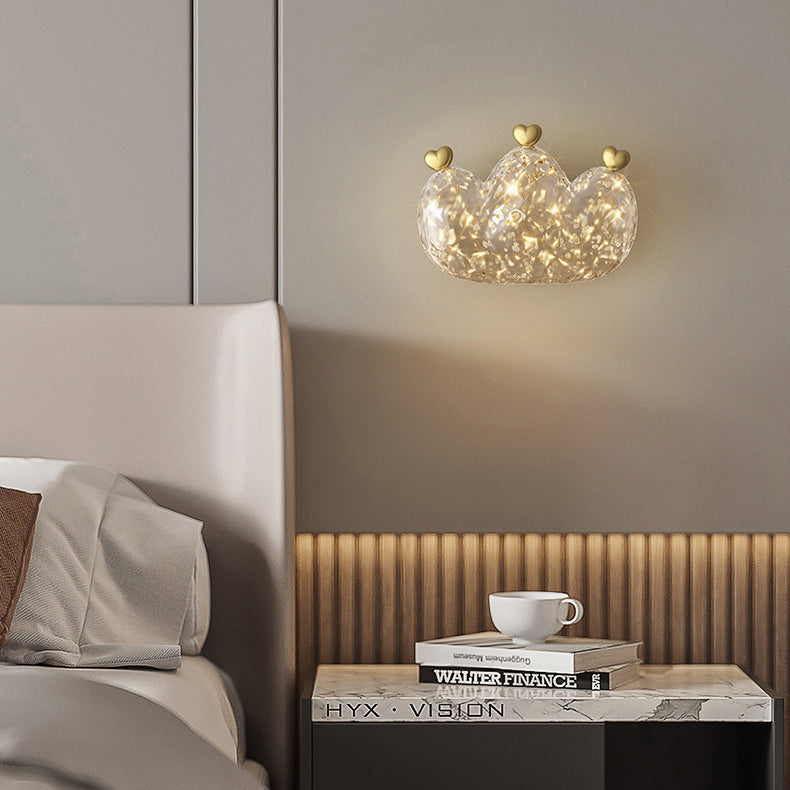 Cozy Crown Love Copper Wall Lamp