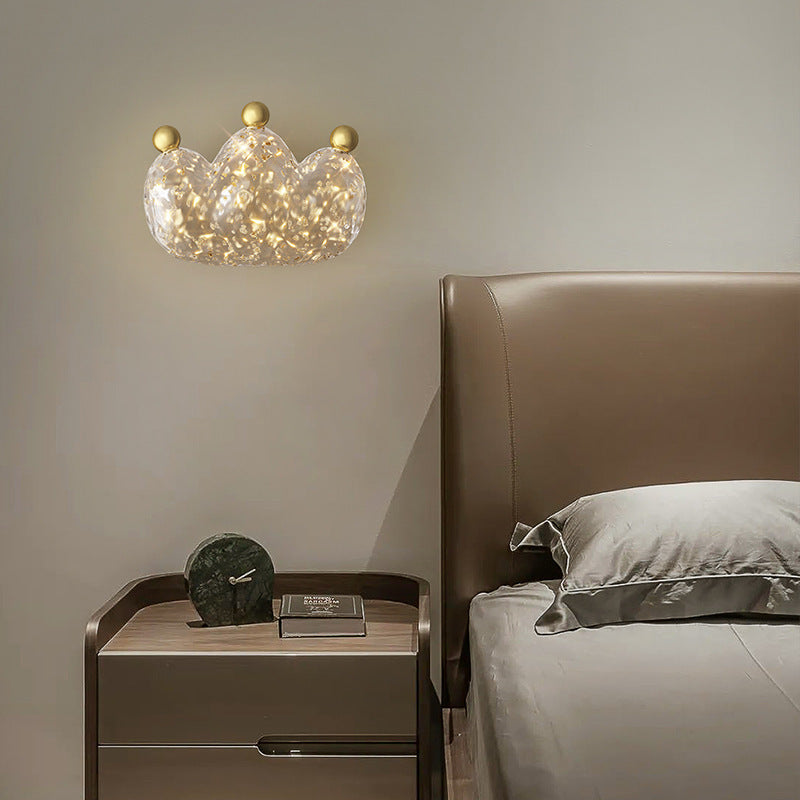 Cozy Crown Love Copper Wall Lamp