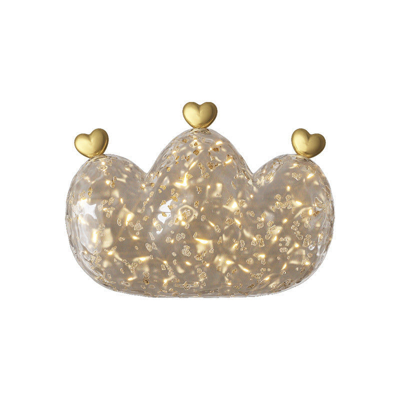 Cozy Crown Love Copper Wall Lamp