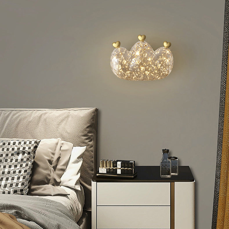 Cozy Crown Love Copper Wall Lamp