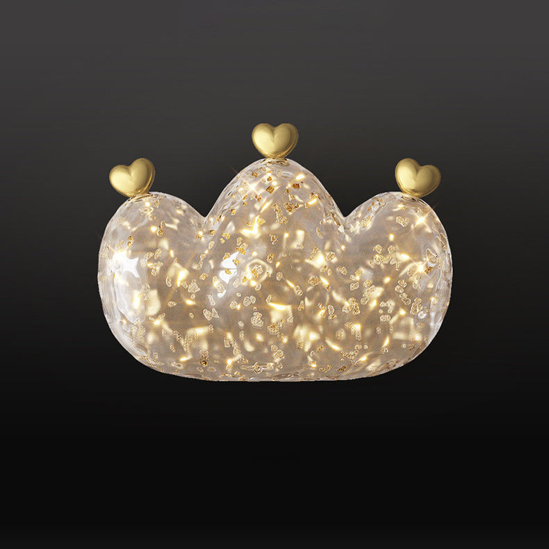 Cozy Crown Love Copper Wall Lamp