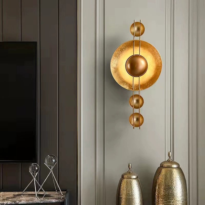Shabby Chic Round Iron Wall Lamp