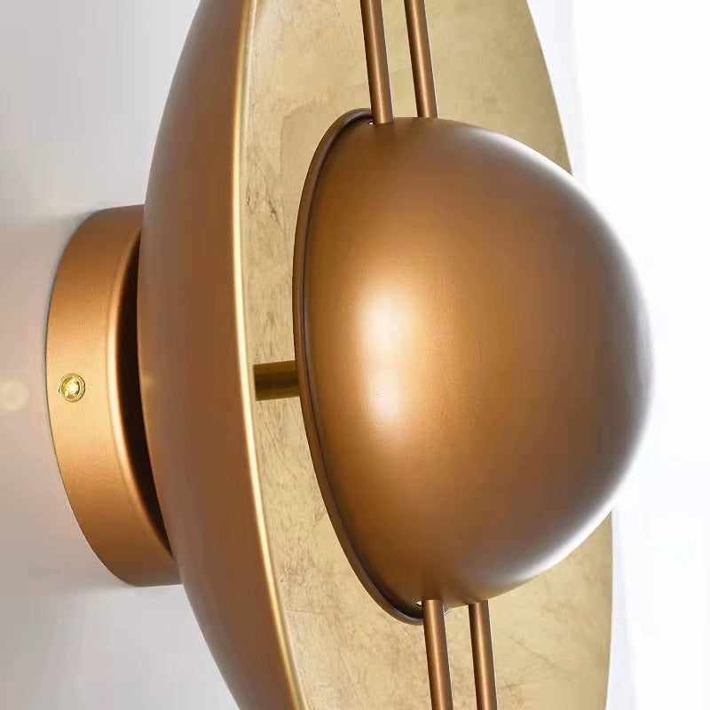 Shabby Chic Round Iron Wall Lamp