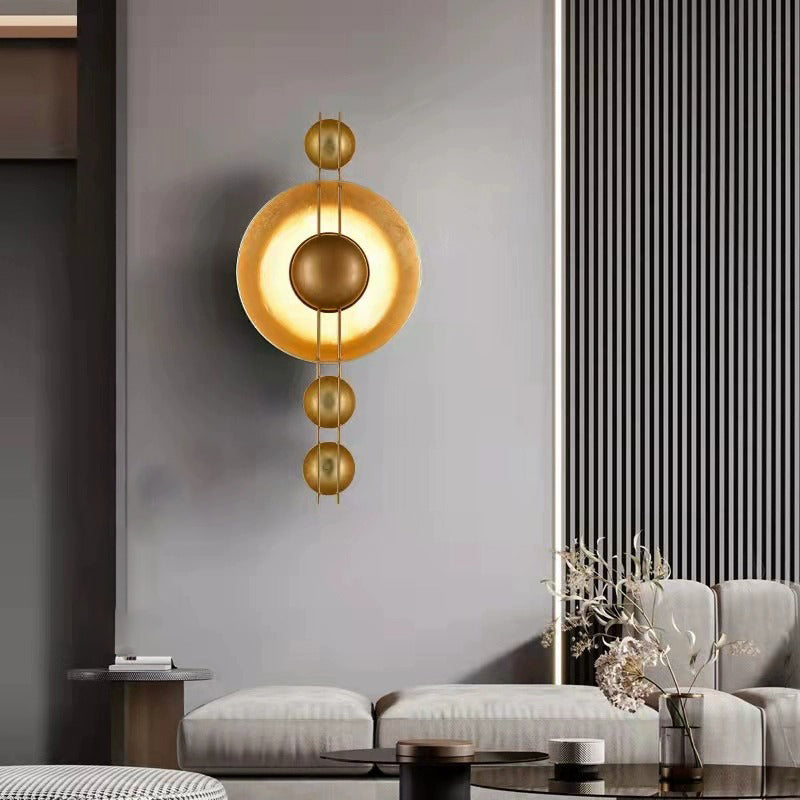 Shabby Chic Round Iron Wall Lamp