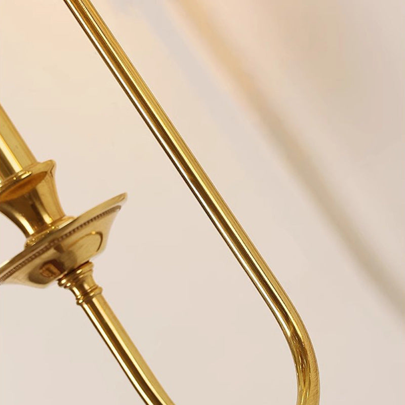 Candle-Shaped Brass Bow Hallway Wall Lamp