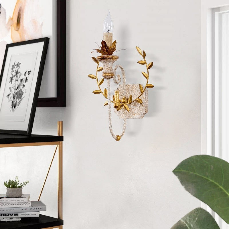 Torch Design Iron Solid Wall Lamp