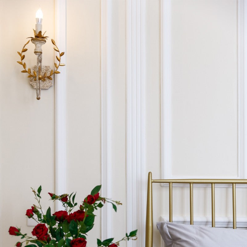 Torch Design Iron Solid Wall Lamp