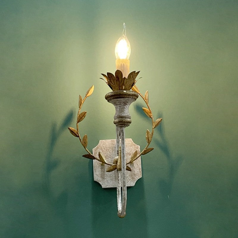 Torch Design Iron Solid Wall Lamp