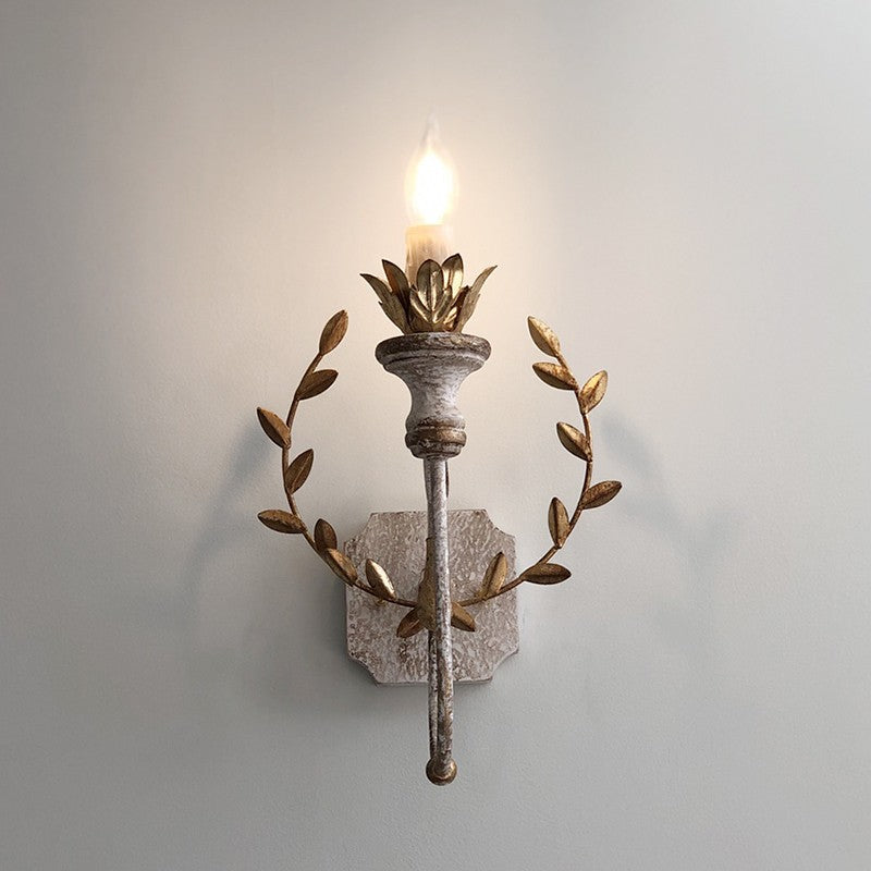 Torch Design Iron Solid Wall Lamp