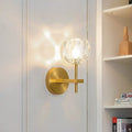 Diamond-Shaped Crystal Iron Bedroom Wall Lamp