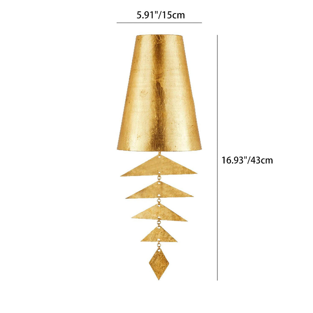 Wind Chime-Shaped Iron Living Wall Lamp