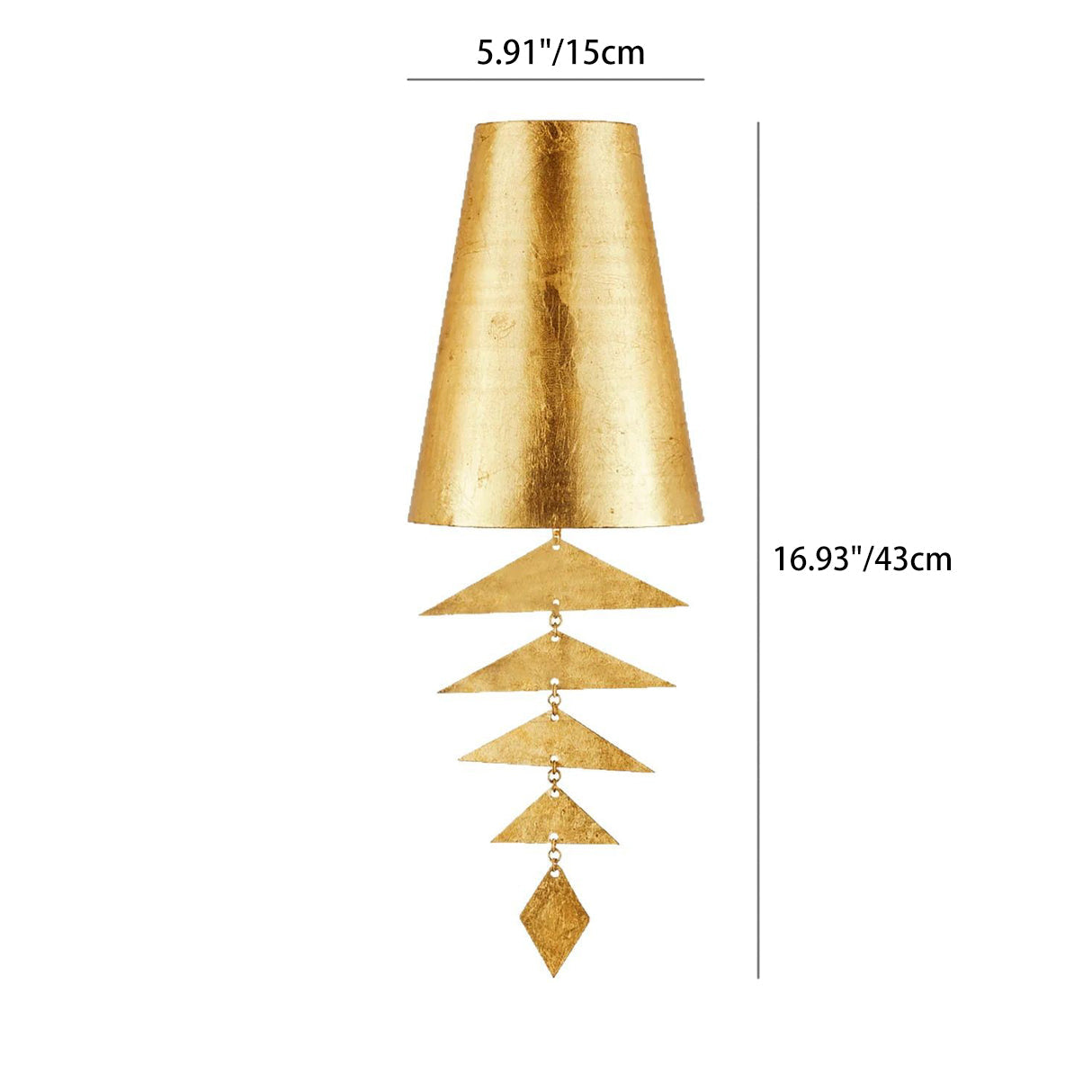 Wind Chime-Shaped Iron Living Wall Lamp