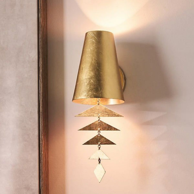 Wind Chime-Shaped Iron Living Wall Lamp