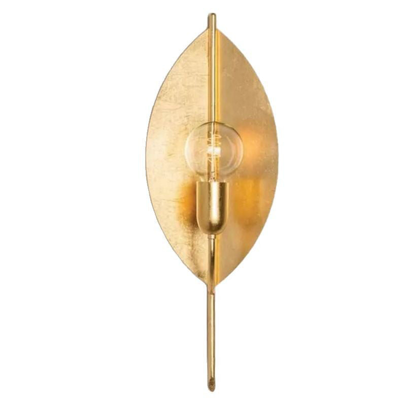 Gold Leaf Iron Living Wall Lamp