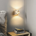 Square Translucent Stone Bedroom Wall Lamp