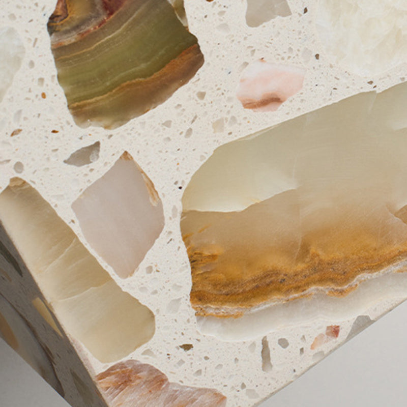 Square Translucent Stone Bedroom Wall Lamp