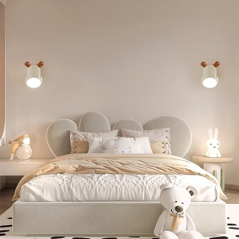 Kids Cute Cylinder Iron Wall Lamp