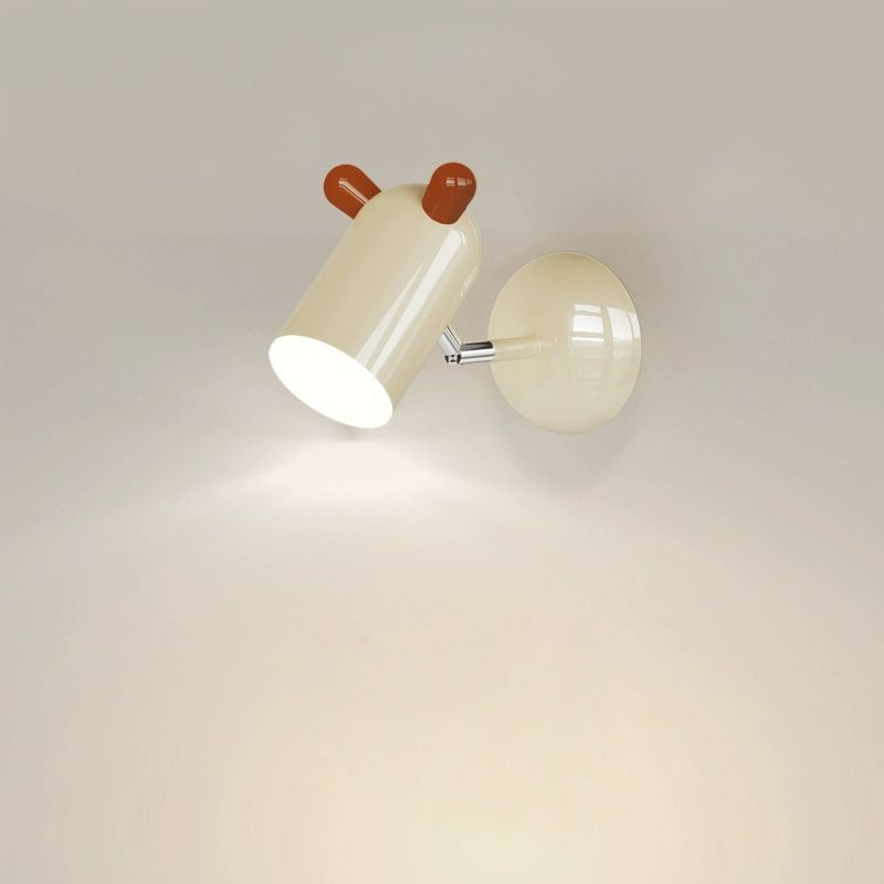 Kids Cute Cylinder Iron Wall Lamp