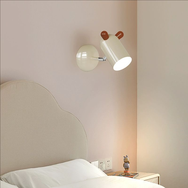 Kids Cute Cylinder Iron Wall Lamp