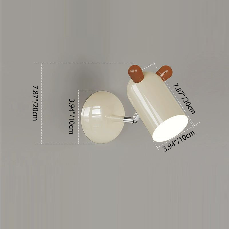 Kids Cute Cylinder Iron Wall Lamp