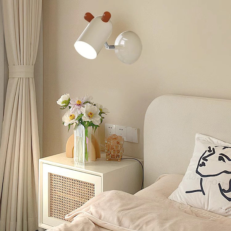 Kids Cute Cylinder Iron Wall Lamp