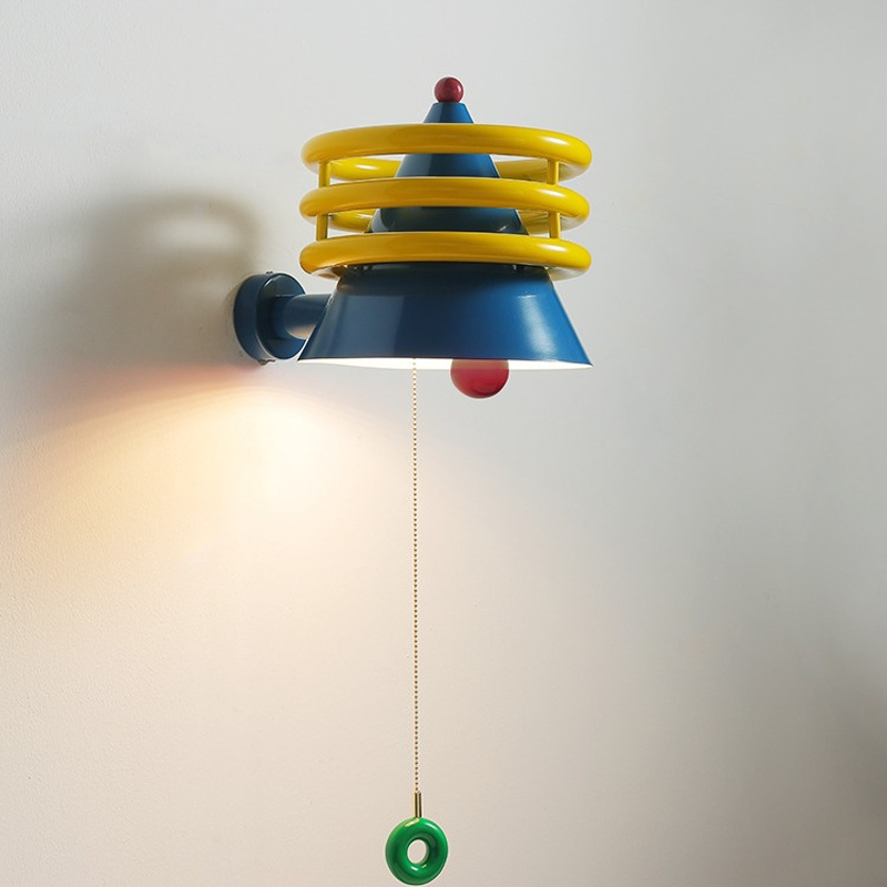 Iron Resin Cone Living Wall Lamp