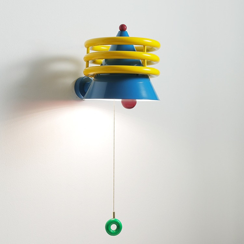 Iron Resin Cone Living Wall Lamp