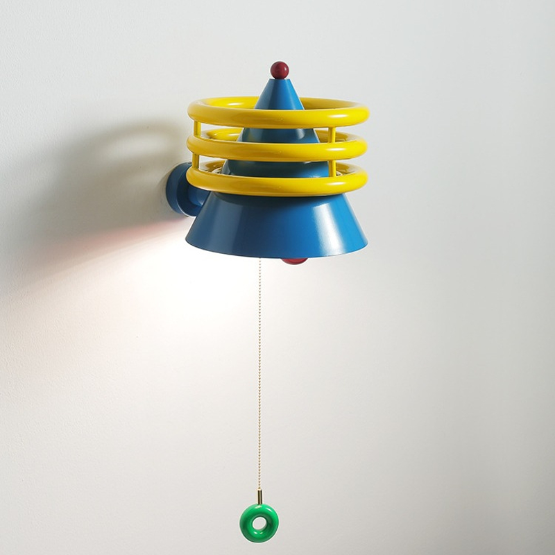 Iron Resin Cone Living Wall Lamp