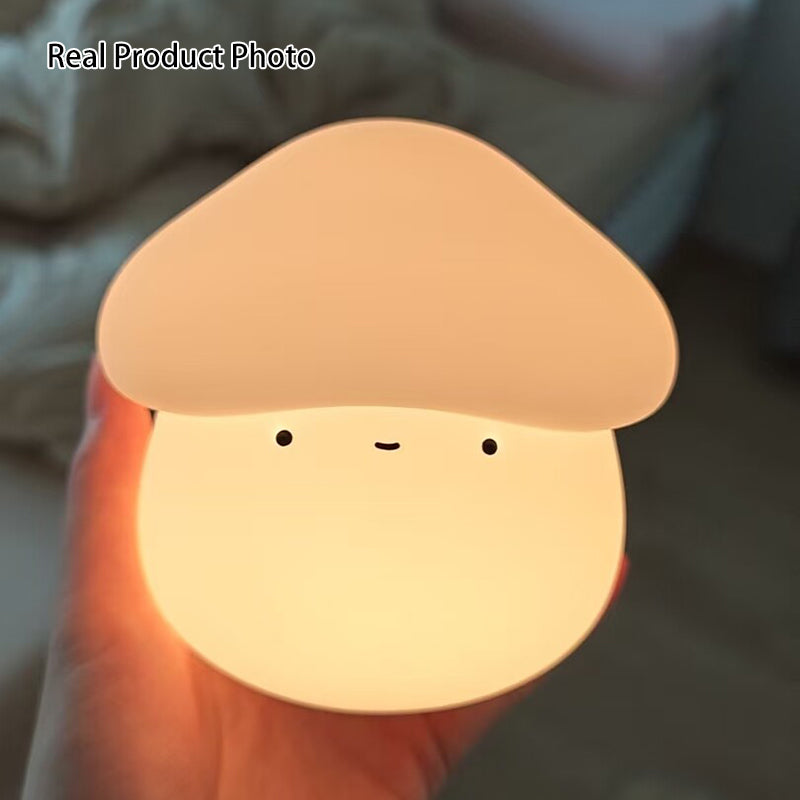 ABS Silicone Mushroom-shaped Kids Table Lamp