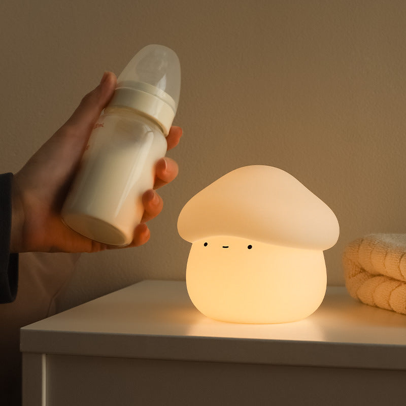 ABS Silicone Mushroom-shaped Kids Table Lamp