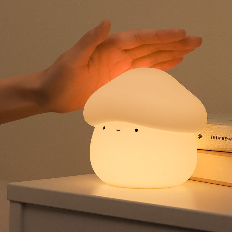ABS Silicone Mushroom-shaped Kids Table Lamp