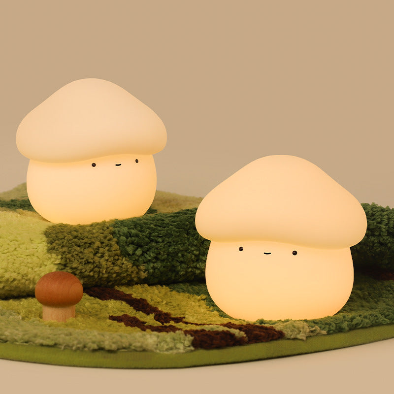 ABS Silicone Mushroom-shaped Kids Table Lamp