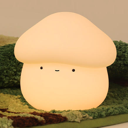 ABS Silicone Mushroom-shaped Kids Table Lamp