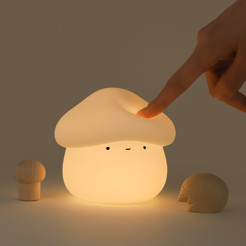 ABS Silicone Mushroom-shaped Kids Table Lamp