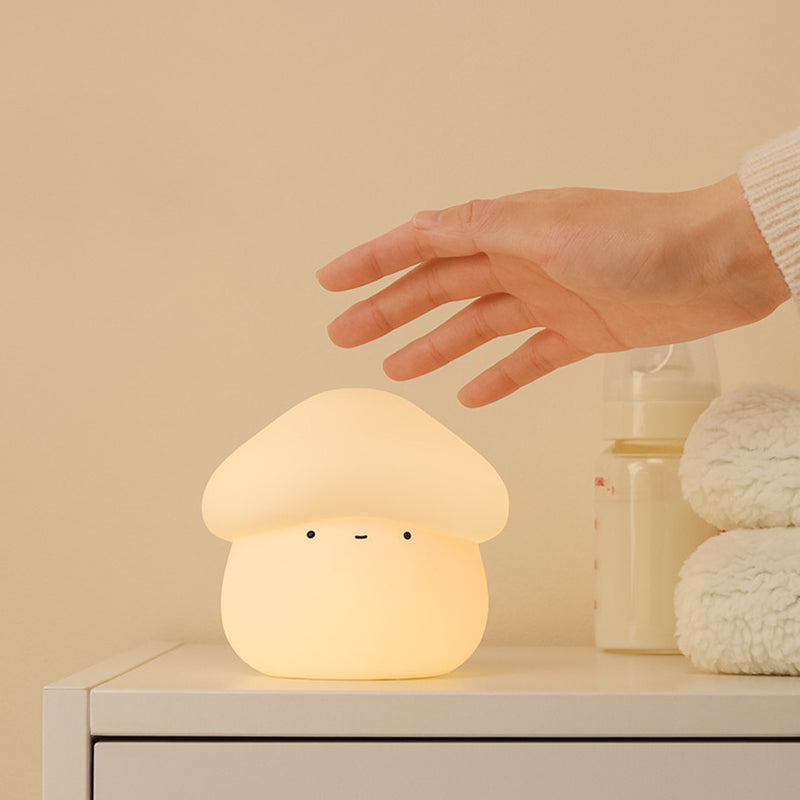 ABS Silicone Mushroom-shaped Kids Table Lamp