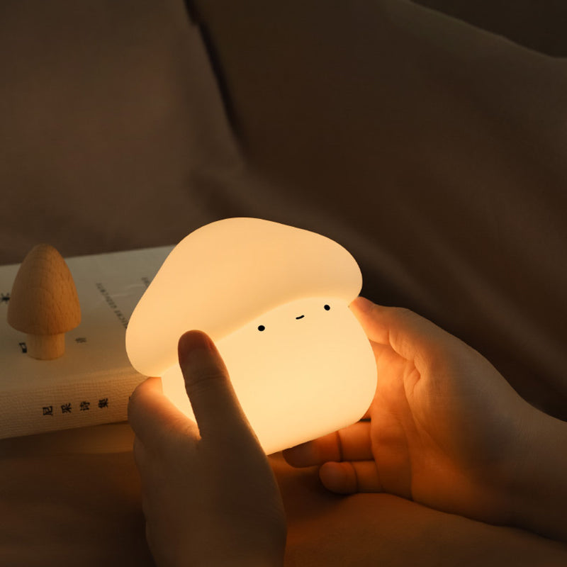 ABS Silicone Mushroom-shaped Kids Table Lamp