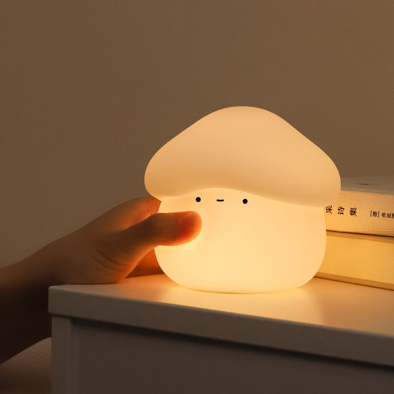 ABS Silicone Mushroom-shaped Kids Table Lamp